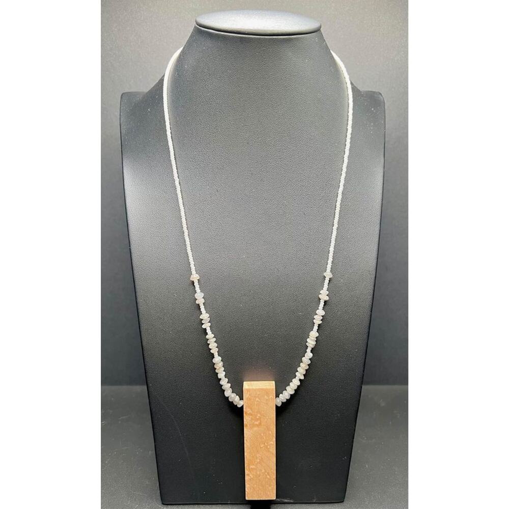Handmade Birdseye Maple + Labradorite Necklace